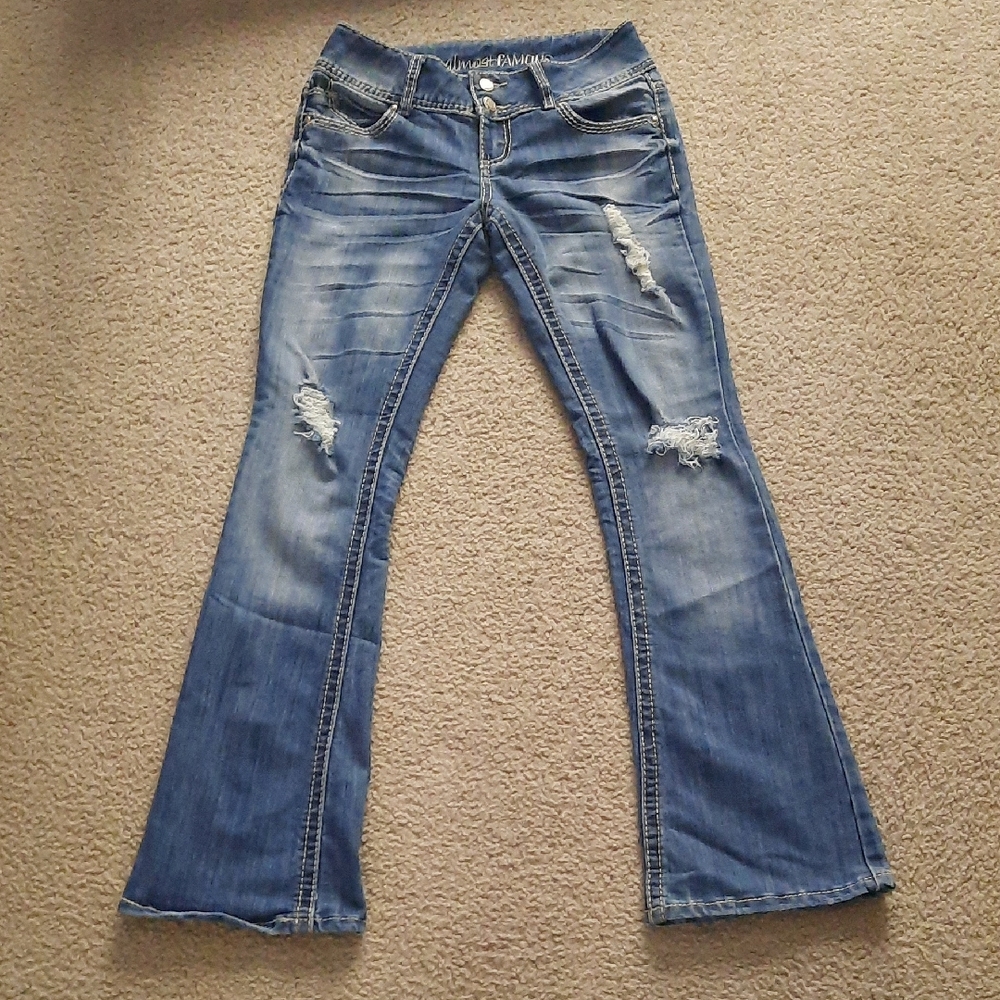 Sz 3 Almost Famous Light Blue Flare Jeans